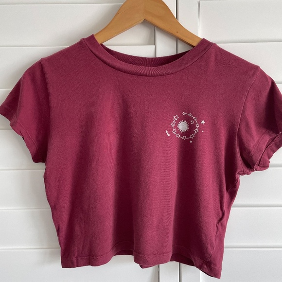 Urban Outfitters Celestial Cropped Graphic Tee - Picture 1 of 5